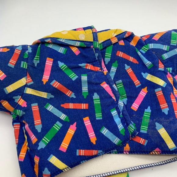 Vintage Coleco Cabbage Patch Kids Retro Rainbow Clown Crayon Shirt - Picture 7 of 12